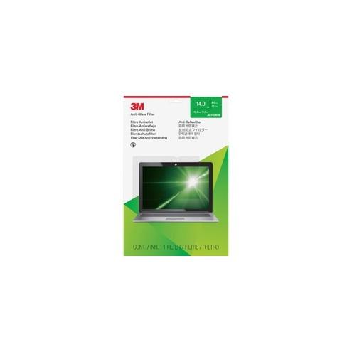 3M Anti-Glare Filter Clear, Matte - For 14" Widescreen LCD Notebook - 16:9 - Dust Resistant, Scratch Resistant, Fingerprint Resistant