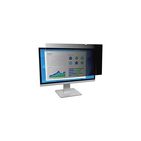 3M Privacy Filter Black, Matte, Glossy - For 22" Widescreen Monitor - 16:10 - Fingerprint Resistant, Scratch Resistant, Dust Resistant