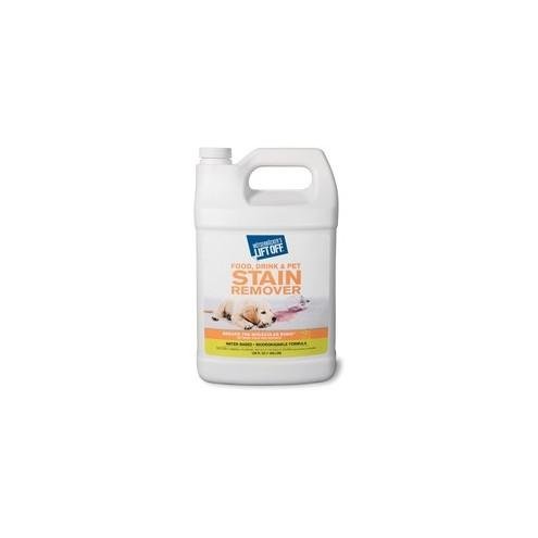 Mötsenböcker's Lift Off Food/Drink/Pet Stain Remover - Liquid - 128 fl oz (4 quart) - Bottle - 4 / Carton - White