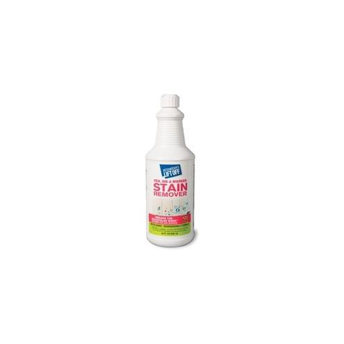 Mötsenböcker's Lift Off Pen/Ink/Marker Stain Remover - Liquid - 32 fl oz (1 quart) - 6 / Carton - White