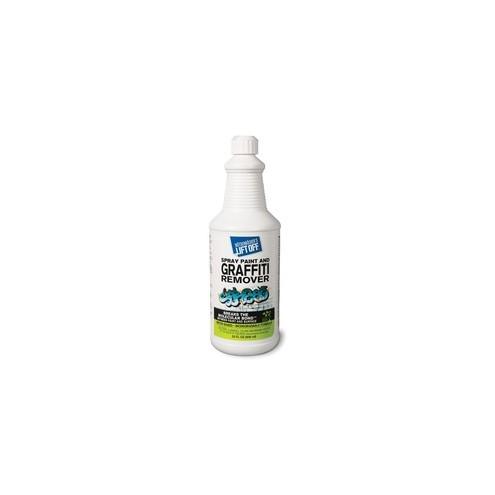 Mötsenböcker's Lift Off Spray Paint/Graffiti Remover - Liquid - 32 fl oz (1 quart) - 6 / Carton - White