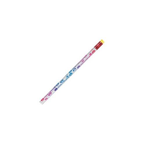 Moon Products Attitude/Everything Themed Pencils - #2 Lead - Silver Barrel - 12 / Dozen