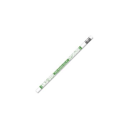 Moon Products Fifth Graders Are No.1 Pencil - #2 Lead - White Wood Barrel - 12 / Dozen