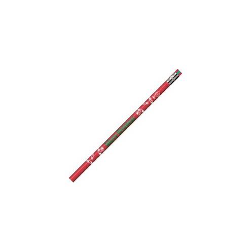 Moon Products Merry Christmas Themed Pencils - #2 Lead - Assorted Barrel - 12 / Dozen