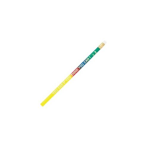 Moon Products You Can If You Think Themed Pencils - #2 Lead - Rainbow Barrel - 1 Dozen