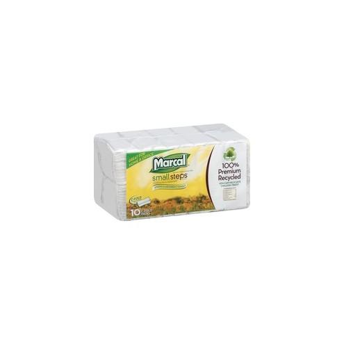 Marcal Pro 100% Recycled, C-Fold Paper Towels - 1 Ply - C-fold - White - Paper - Strong, Absorbent, Eco-friendly - For Hand - 150 Quantity Per Pack - 1500 / Bag