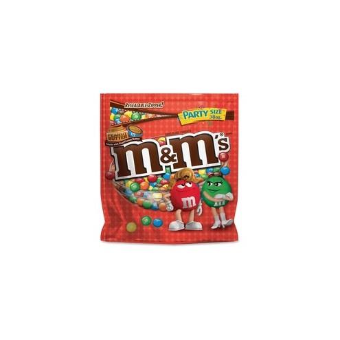 M&M's Peanut Butter Chocolate Candies - Peanut Butter - Resealable Zipper - 2.12 lb - 1 / Bag