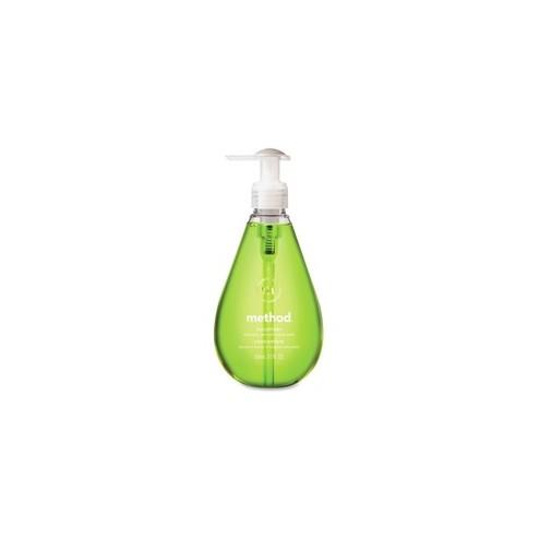 Method Cucumber Gel Hand Wash - Cucumber Scent - 12 oz - Pump Bottle Dispenser - Bacteria Remover - Hand - Green - Triclosan-free, Non-toxic, pH Balanced, Anti-irritant, Pleasant Scent - 1 Each