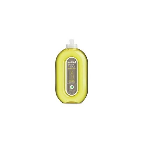 Method Squirt + Mop Lemon Floor Cleaner - Ready-To-Use Spray - 25 fl oz (0.8 quart) - Lemon Ginger Scent - 6 / Carton - Lemon