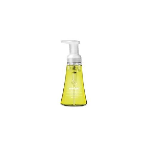 Method Lemon Mint Foaming Hand Wash - Lemon Mint Scent - 10 fl oz (295.7 mL) - Pump Bottle Dispenser - Hand - Lemon Yellow - Paraben-free, Phthalate-free, Triclosan-free - 6 / Carton