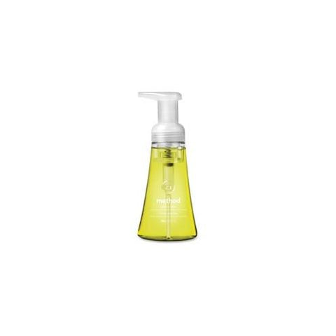 Method Lemon Mint Foaming Hand Wash - Lemon Mint Scent - 10 fl oz (295.7 mL) - Pump Bottle Dispenser - Hand - Lemon Yellow - Paraben-free, Phthalate-free, Triclosan-free - 1 Each