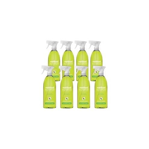 Method Lime All-purpose Surface Cleaner - Spray - 28 fl oz (0.9 quart) - Lime Scent - 8 / Carton - Lime