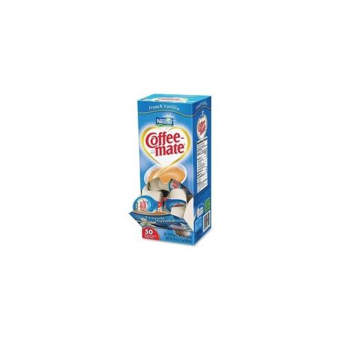 Coffee mate Liquid Creamer Singles - French Vanilla Flavor - 0.02 lb (0.38 oz) - 50/Box