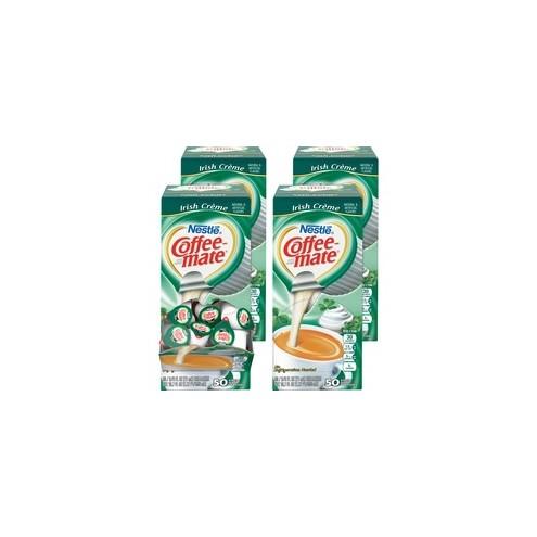 Coffee mate Irish Cream Liquid Creamer - Irish Cream Flavor - 0.38 fl oz (11 mL) - 200/Carton - 1 Serving