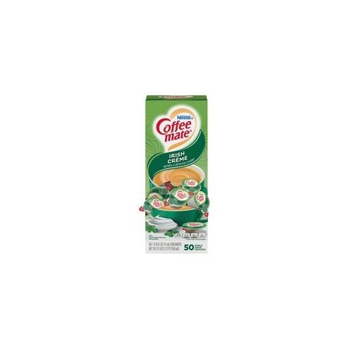 Nestl&eacute;&reg; Coffee-mate&reg; Coffee Creamer Irish Cr&eacute;me - liquid creamer singles - Irish Cream Flavor - 0.38 fl oz (11 mL) - 50/Box - 1 Serving