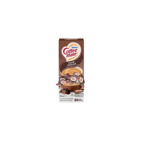 Nestl&eacute;&reg; Coffee-mate&reg; Coffee Creamer Caf&eacute; Mocha - liquid creamer singles - Cafe Mocha Flavor - 0.38 fl oz (11 mL) - 50/Box - 1 Serving