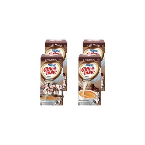 Coffee mate Cafe Mocha Liquid Creamer - Cafe Mocha Flavor - 0.38 fl oz (11 mL) - 200/Carton - 1 Serving