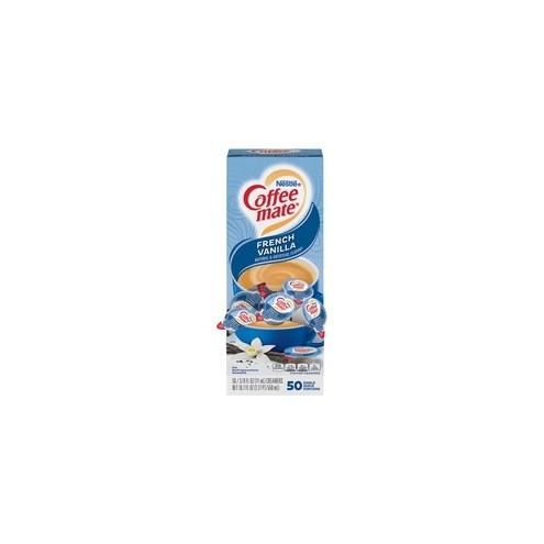 Nestl&eacute;&reg; Coffee-mate&reg; Coffee Creamer French Vanilla - liquid creamer singles - French Vanilla Flavor - 0.38 fl oz (11 mL) - 50/Box - 1 Serving