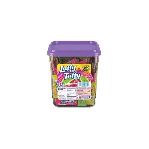 Nestle Professional Laffy Taffy Bite-size Candy - Assorted - Resealable Jar, Individually Wrapped - 3.08 lb - 145 / Each Per Jar