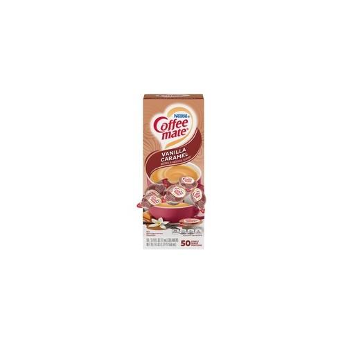 Coffee mate Vanilla Caramel Liquid Creamers - Vanilla Caramel Flavor - 0.38 fl oz (11 mL) - 200/Carton - 1 Serving