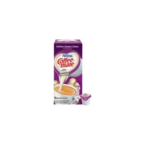 Nestl&eacute;&reg; Coffee-mate&reg; Coffee Creamer Italian Sweet Cr&eacute;me - liquid creamer singles - Italian Sweet Creme Flavor - 0.38 fl oz (11 mL) - 50/Box - 1 Serving