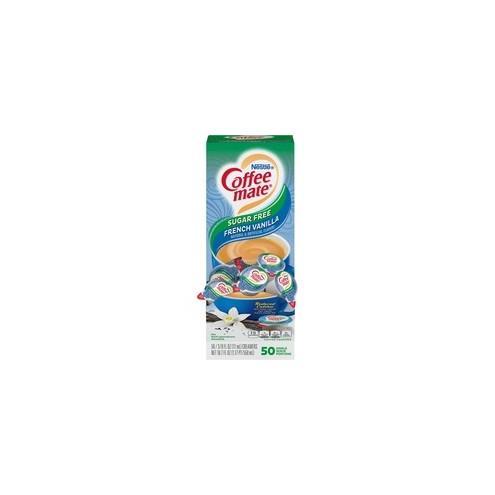 Nestl&eacute;&reg; Coffee-mate&reg; Coffee Creamer Sugar-Free French Vanilla - liquid creamer singles - French Vanilla Flavor - 0.38 fl oz (11 mL) - 50/Box