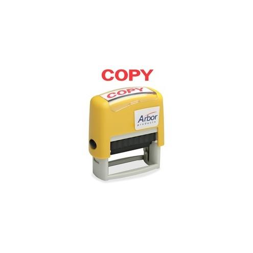 SKILCRAFT Pre-Inked "Copy" Message Stamp - Message Stamp - "COPY" - 1.63" Impression Width x 0.50" Impression Length - 50000 Impression(s) - Red - 1 Each