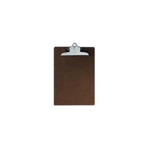 SKILCRAFT Composition Board Clipboard - 9" x 12 1/2" - Hardboard - Brown - 1 Each