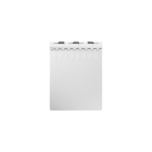 SKILCRAFT Aluminum Notepad Binder - 0.50" Clip Capacity - 8 1/2" x 11" - Aluminum - Silver - 1 Each