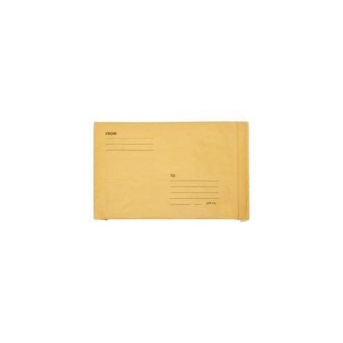 SKILCRAFT Preprinted Jiffy Padded Mailers - Bubble - 8 1/2" Width x 12" Length - Peel & Seal - 100 / Pack - Kraft