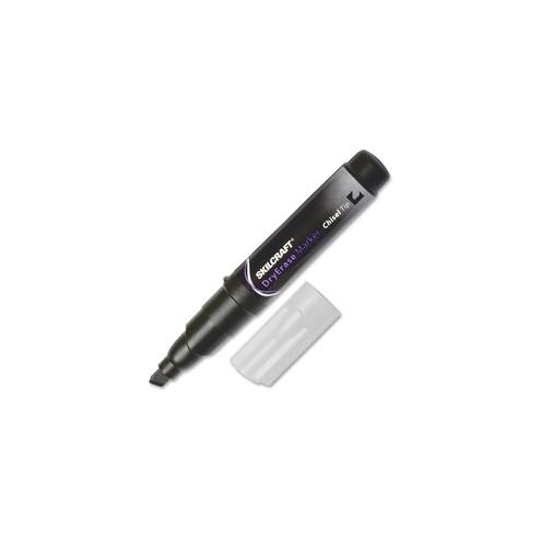 SKILCRAFT Dry Erase Marker - Chisel Marker Point Style - Black - 12 / Dozen