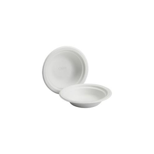 SKILCRAFT Round Paper Bowl - 12 fl oz Bowl - Paper Bowl - Serving - Disposable - Microwave Safe - Natural - 1000 Piece(s) / Carton