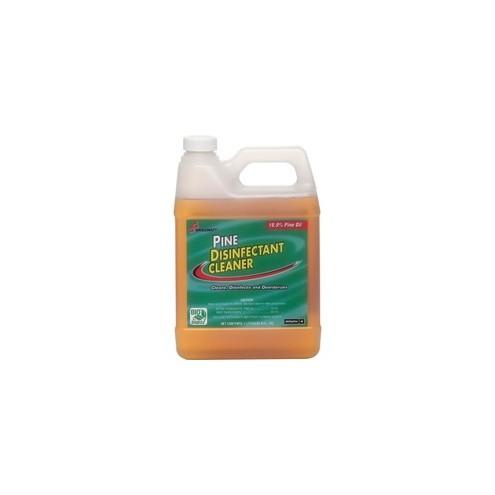 SKILCRAFT Pine Disinfectant Detergent - Liquid - 33.8 fl oz (1.1 quart) - 24 / Carton