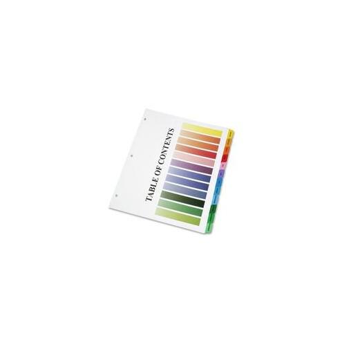 SKILCRAFT Binder Tabbed Index Sheet - 12 Printed Tab(s) - Month - Jan-Dec - 8.5" Divider Width x 11" Divider Length - Letter - Assorted Divider - Assorted Tab(s) - 12 / Set