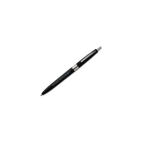 SKILCRAFT Recycled Ballpoint Pen - Medium Pen Point - Retractable - Black - Plastic Barrel - 12 / Dozen