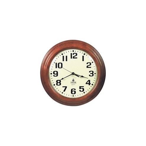 SKILCRAFT Hardwood Wall Clock - Analog - Quartz