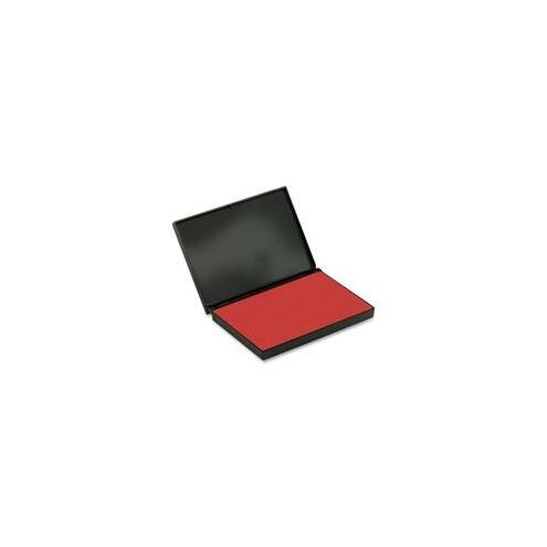 SKILCRAFT Micro Cell Stamp Pad - 1 Each - 1" Height x 4.5" Width x 2.8" Depth - Red Ink
