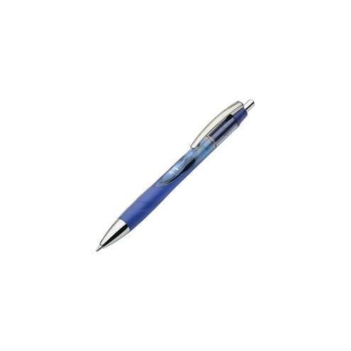 SKILCRAFT Vista Retractable Gel Pen - 0.7 mm Pen Point Size - Refillable - Retractable - Blue Gel-based Ink - 12 / Dozen