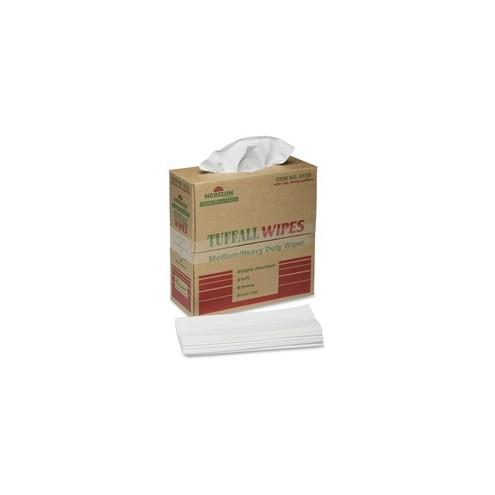 SKILCRAFT Tuffall Wipes Medium/Heavy Duty Wiper - Wipe - 9.75" Width x 16.75" Length - 100 / Box - White