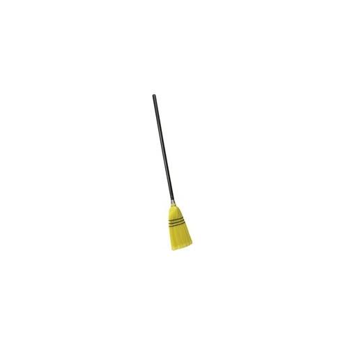 SKILCRAFT Natural Lobby Broom - Polypropylene Bristle - 32" Handle Length - 0.75" Handle Diameter - Wood Handle - 1 Each