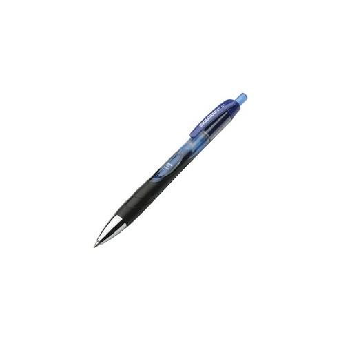 SKILCRAFT Smooth-flowing Gel Pen - Medium Pen Point - Retractable - Blue Gel-based Ink - Tinted Barrel - 3 / Pack