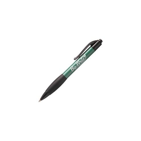 SKILCRAFT Bio-Write 7520-01-578-9306 Ballpoint Pen - Fine Pen Point - Refillable - Retractable - Black - Bioplastic Barrel - 1 Dozen