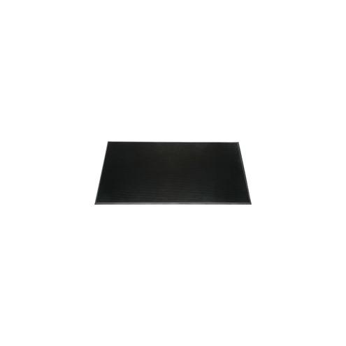 SKILCRAFT Heavy-duty Scraper Mat - Floor - 32" Length x 24" Width x 0.63" Thickness - Rubber, Vinyl - Black
