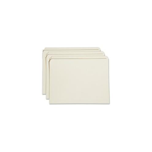 SKILCRAFT 7530-01-583-0557 Reinforced Top Tab File Folder - Letter - 8 1/2" x 11" Sheet Size - 3/4" Expansion - 11 pt. Folder Thickness - Manila - Recycled - 100 / Box