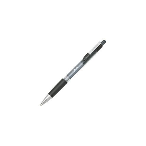 SKILCRAFT Glide Retractable Ballpoint Pen - Medium Pen Point - 1 mm Pen Point Size - Retractable - Black - 3 / Pack