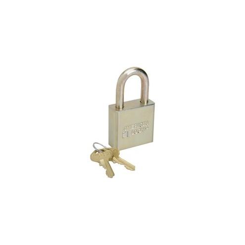 SKILCRAFT Solid Steel Case Padlock - Boron Steel Case - Steel Gray - 1 Each