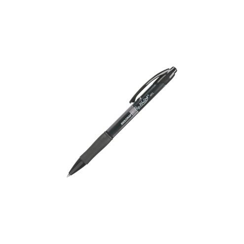 SKILCRAFT Bio-Write Medium Point Gel Pens - Medium Pen Point - 0.7 mm Pen Point Size - Refillable - Retractable - Black Gel-based Ink - Translucent Black Barrel - 12 / Dozen