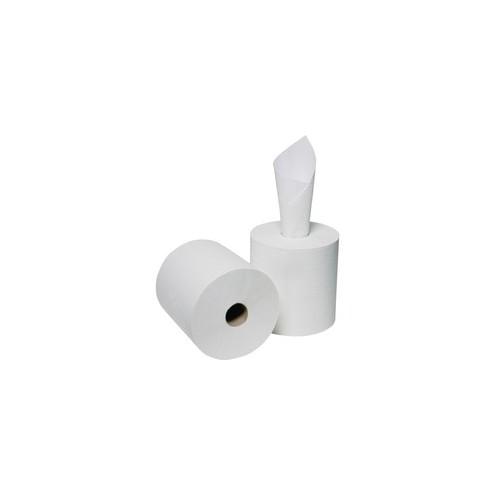 SKILCRAFT Center-pull Dispenser 2-ply Paper Towels - 2 Ply - 8.25" x 600 ft - White - Paper - Non-chlorine Bleached, Perforated - 6 / Box