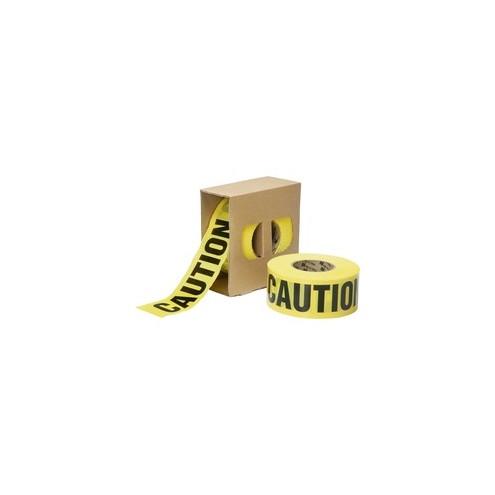 SKILCRAFT 3 mil CAUTION Barricade Tape - 1000 ft Yellow Tape