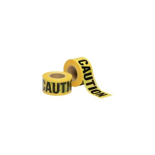 SKILCRAFT 2 mil CAUTION Barricade Tape - 1000 ft Yellow Tape - Yellow